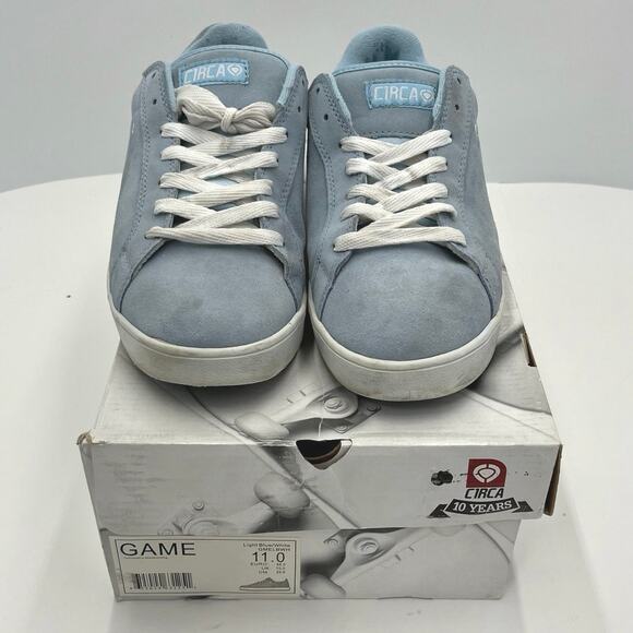 C1RCA Men’s Skate Sneaker Light Blue/White LX10-90 with Box Size 11